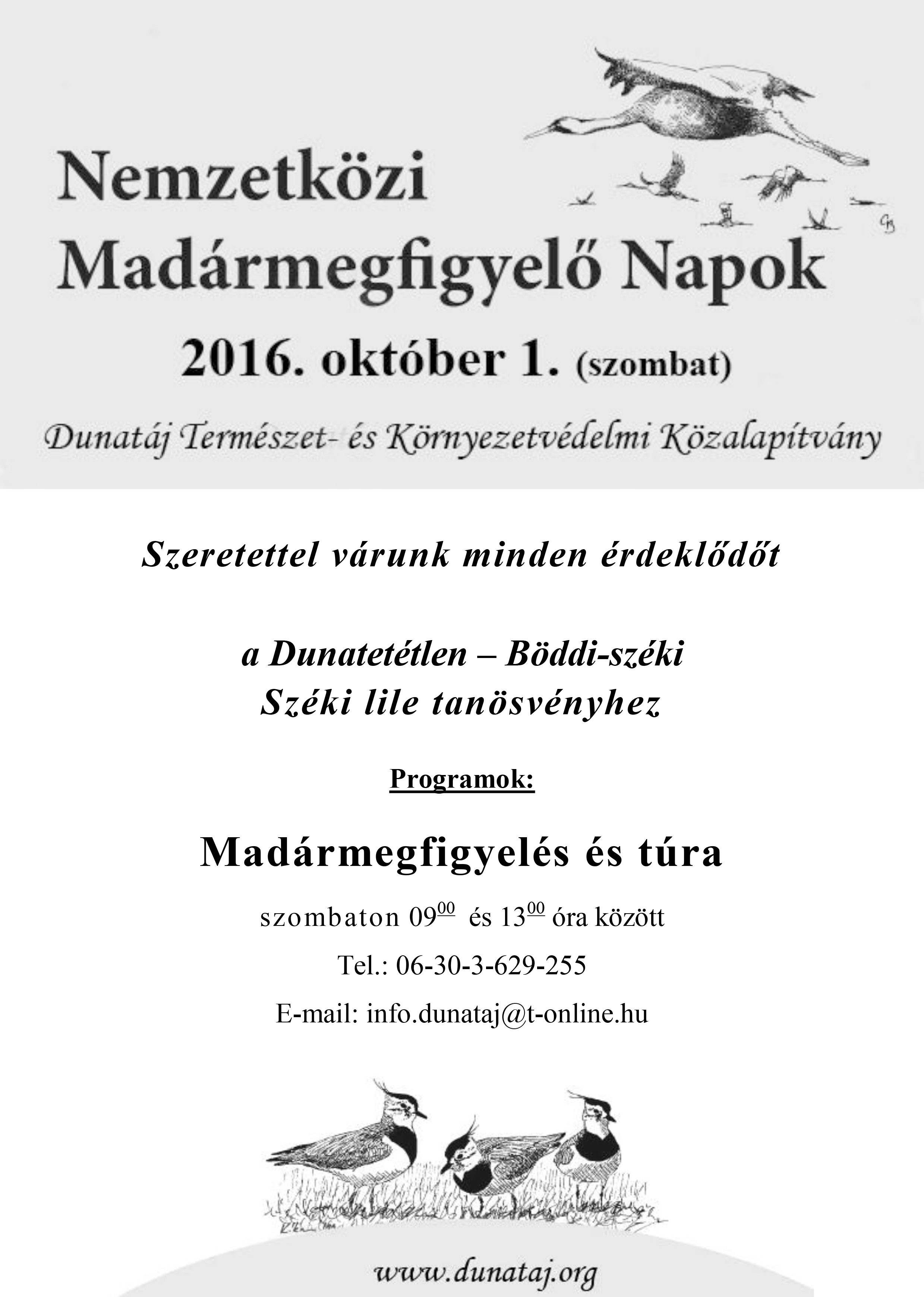 Nemzetközi Madármegfigyelő Napok